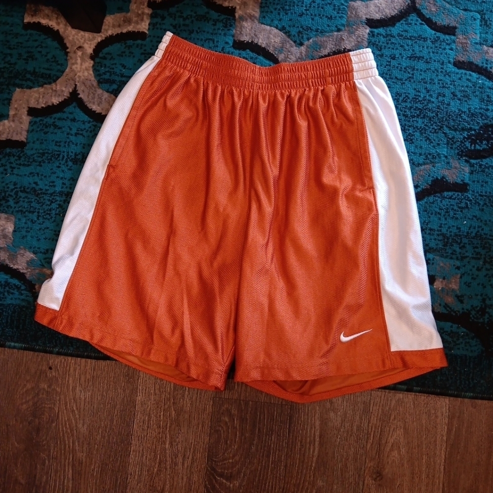 Nike Orange Athletic Shorts Size L